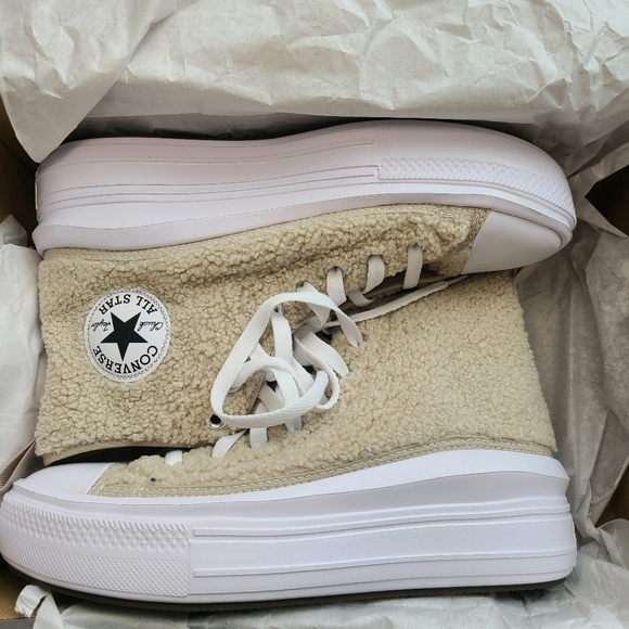 Rare Sherpa-Clad Converse Platform - Picture 4 of 13